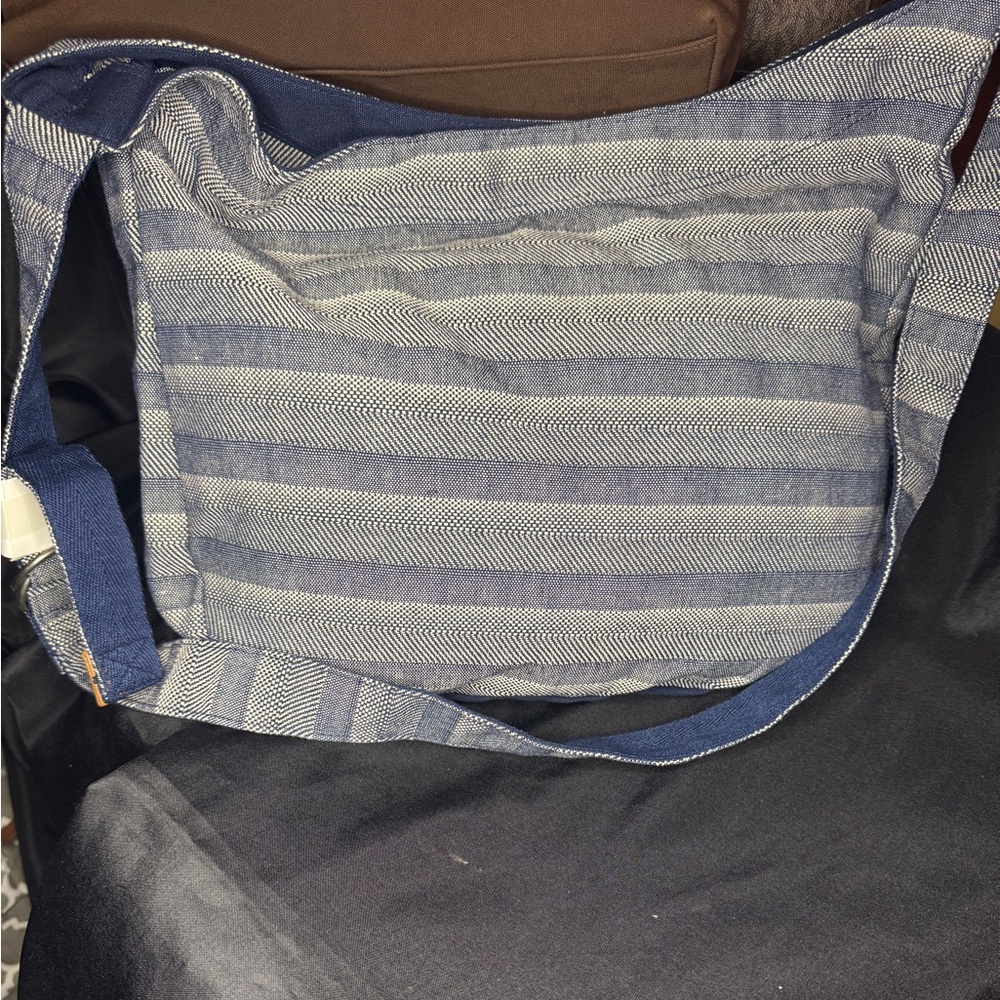 thirty-one Blue Striped Crossbody Bag